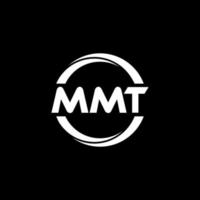 mmt brief logo ontwerp in illustratie. vector logo, schoonschrift ontwerpen voor logo, poster, uitnodiging, enz.