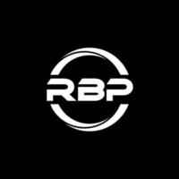 rbp brief logo ontwerp in illustratie. vector logo, schoonschrift ontwerpen voor logo, poster, uitnodiging, enz.