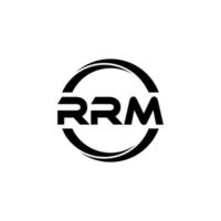 rrm brief logo ontwerp in illustratie. vector logo, schoonschrift ontwerpen voor logo, poster, uitnodiging, enz.