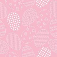 vector naadloos patroon met decoratief eieren Aan een roze achtergrond