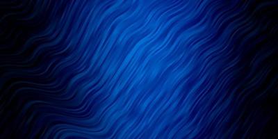 donkerblauwe vectorachtergrond met gebogen lijnen vector