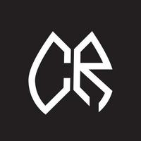 cr brief logo ontwerp.cr creatief eerste cr brief logo ontwerp . cr creatief initialen brief logo concept. vector