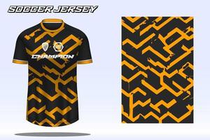 voetbal Jersey sport t-shirt ontwerp mockup voor Amerikaans voetbal club vector