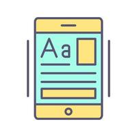 onderwijs app vector icoon