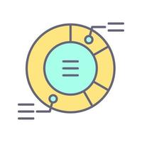 cirkeldiagram vector pictogram