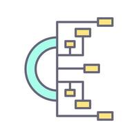 stroomdiagram vector pictogram