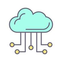 cloud computing vector icon