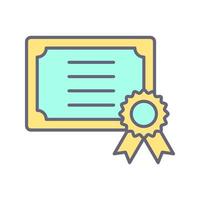 certificaat vector pictogram