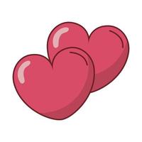 gelukkige Valentijnsdag harten pictogrammen vector