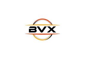 bvx brief royalty mandala vorm logo. bvx borstel kunst logo. bvx logo voor een bedrijf, bedrijf, en reclame gebruiken. vector