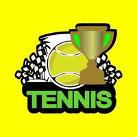 tennis logo icoon ontwerp, sport- insigne sjabloon. vector illustratie