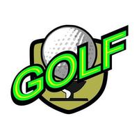 golf label. teken van golf kampioenschap of golf club. vector illustratie