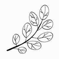 eenvoud bloemen uit de vrije hand tekening vlak ontwerp. vector