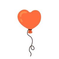 hart vormig ballon, symbool van liefde, Valentijnsdag dag vector