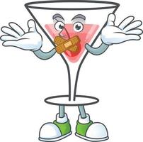 cocktail zoet tekenfilm karakter vector