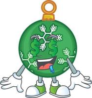 groene kerstbal vector