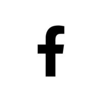 facebook logo vector, facebook icoon vrij vector