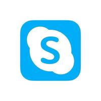 skype logo vector, skype icoon vrij vector
