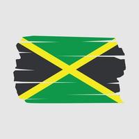 Jamaica vlag borstel flag vector