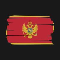 montenegro vlag borstel vector