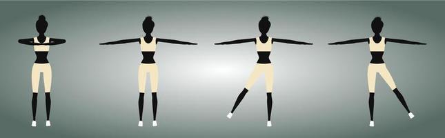 fitheid, Sportschool, yoga, training vector