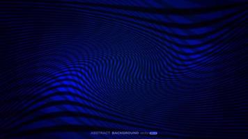 abstract golvend blauw lijn overlappen laag Aan donker blauw achtergrond vector