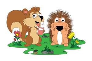 schattige dieren cartoon illustratie vector