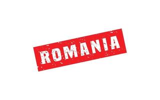 Roemenië postzegel rubber met grunge stijl Aan wit achtergrond vector