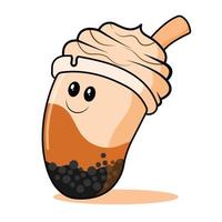 tekenfilm boba drinken illustratie vector