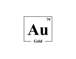 goud icoon vector. 79 au goud vector