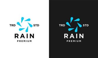 regen brief r logo icoon ontwerp modern logo vector