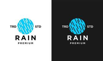 regen brief r logo icoon ontwerp modern logo vector