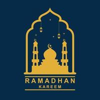 Ramadan logo vector, Ramadan folder beeld met sjabloon illustratie vector