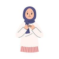 moslim vrouw illustratie vector