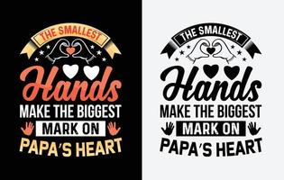 typografie papa vader vader dag t-shirt ontwerp, gelukkig vader dag t shirt, vader t overhemd vector