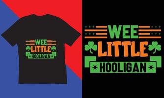 st. Patrick dag t-shirt ontwerp. vector