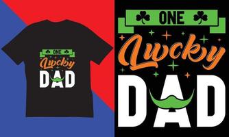 st. Patrick dag t-shirt ontwerp. vector