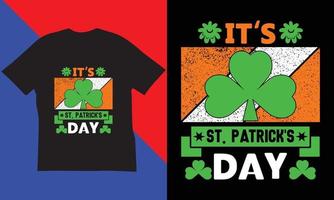 st. Patrick dag t-shirt ontwerp. vector