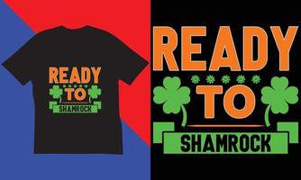 st. Patrick dag t-shirt ontwerp. vector