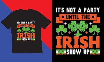 st. Patrick dag t-shirt ontwerp. vector