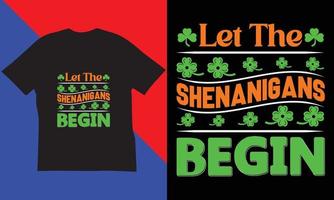 st. Patrick dag t-shirt ontwerp. vector