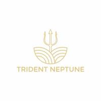 modern drietand Neptunus vector logo