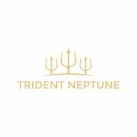 modern drietand Neptunus vector logo