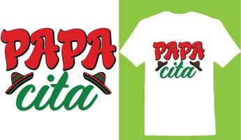 papa cita cinco de t-shirt ontwerp vector