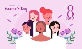 gelukkig Internationale vrouwen dag illustratie vector
