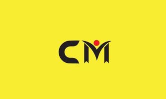eerste brieven van mc m c logo vector