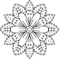 bloem kleur Pagina's voor volwassenen, afdrukbare bloem kleur Pagina's. kleuren van bloemen, bloem afbeeldingen naar kleur. vector