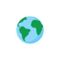 aarde wereldbol icoon vector illustratie
