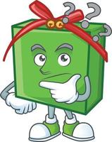 groen geschenk doos vector