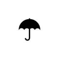 paraplu gemakkelijk vlak icoon vector illustratie